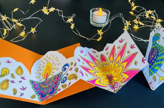 GemArts Diwali Concertina Fold Book with Michelle