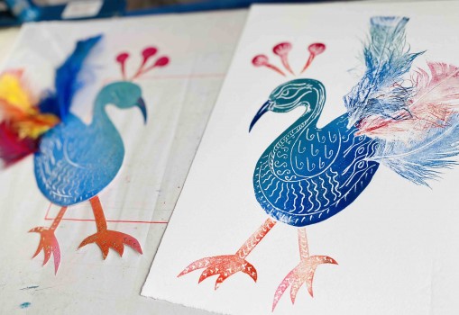 GemArts Masala Festival: Art Diamonds - Fabulous Peacock Prints